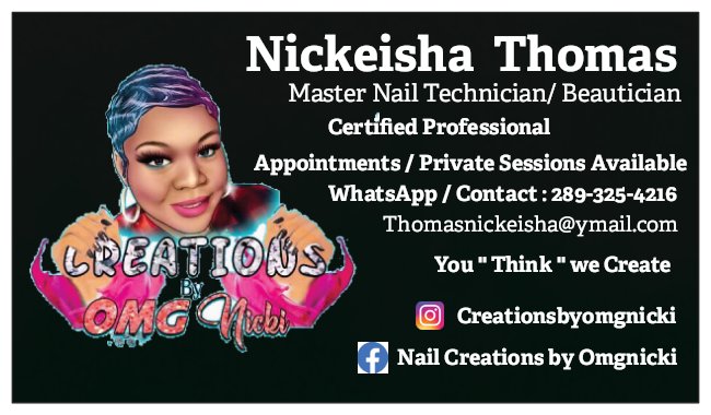 Creations By OMG Nicki | 13 Sidford Rd, Brampton, ON L7A 0P8, Canada | Phone: (289) 325-4216