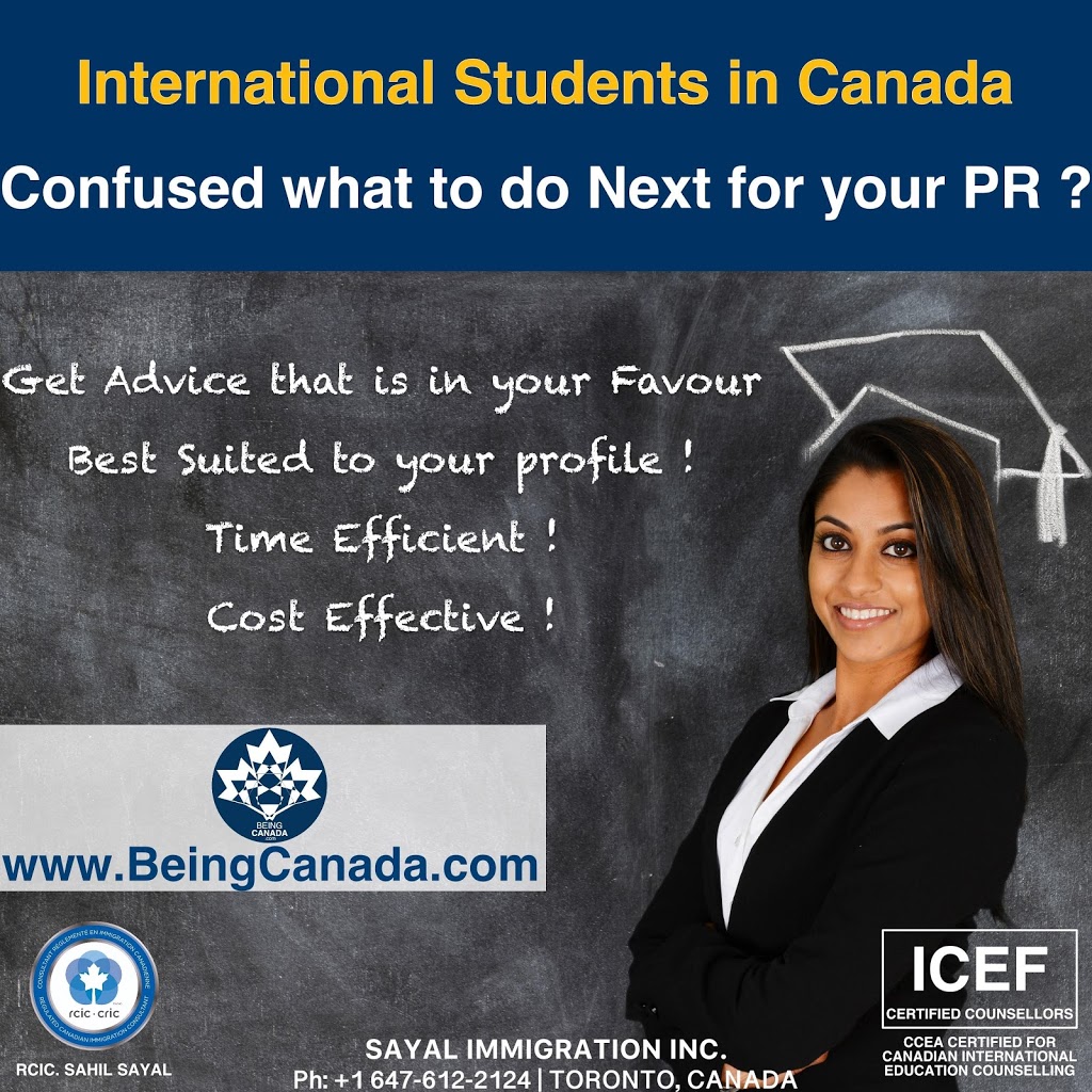 Sayal Immigration Inc. | BeingCanada.com | 1090 Peter Robertson Blvd Unit 202, Brampton, ON L6R 3B3, Canada | Phone: (905) 904-2704