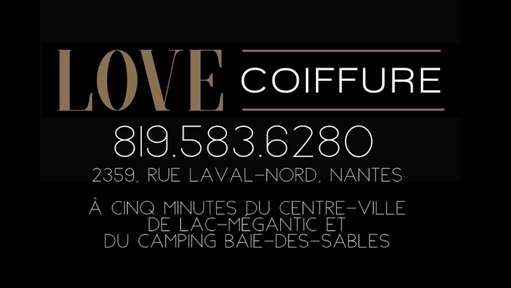 Love Coiffure | 2359 Rue Laval-Nord, Nantes, QC G6B 2V4, Canada | Phone: (819) 583-6280