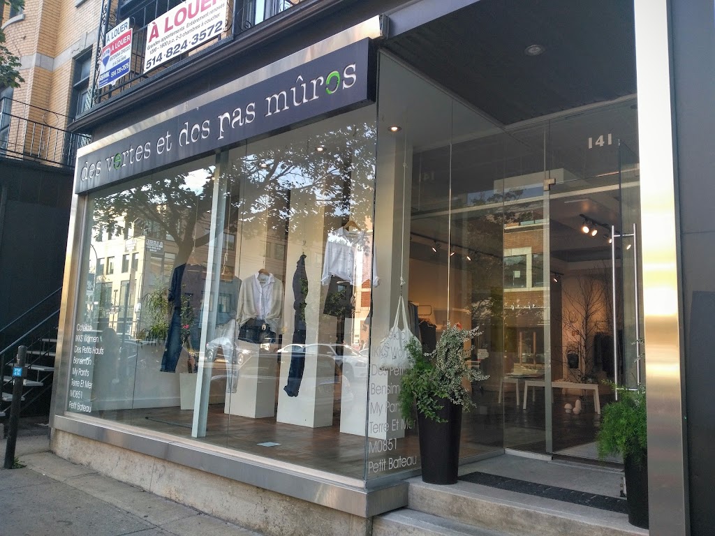 Vertes & Des Mures | 141 Av. Laurier O, Montréal, QC H2T 2N6, Canada | Phone: (514) 942-0974