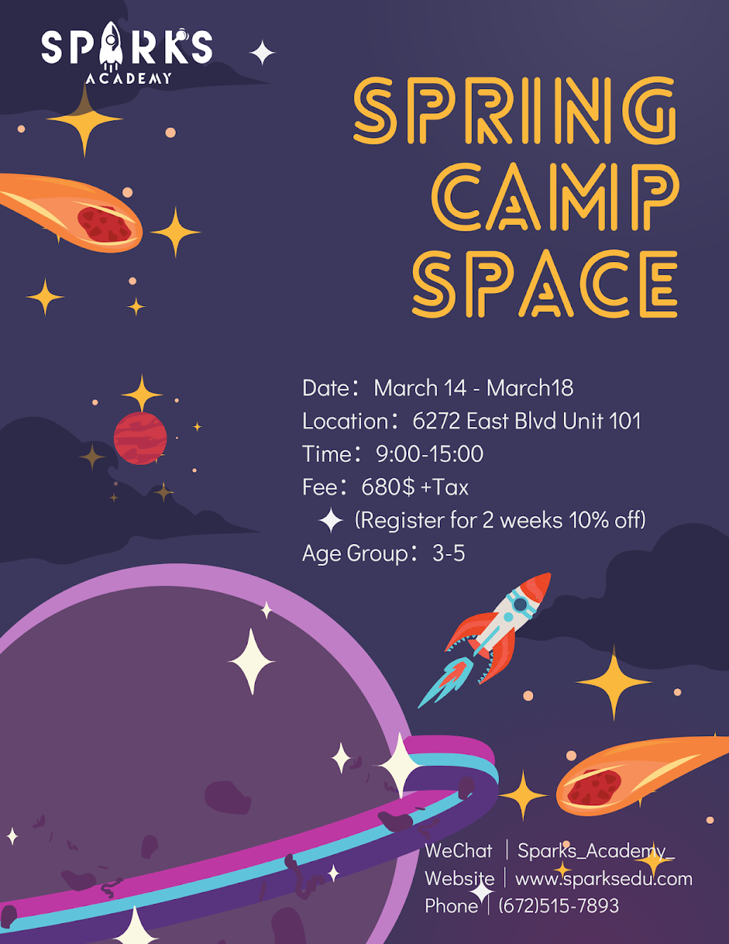 Sparks Academy | 6272 East Blvd Unit 101, Vancouver, BC V6M 3V7, Canada | Phone: (672) 515-7893
