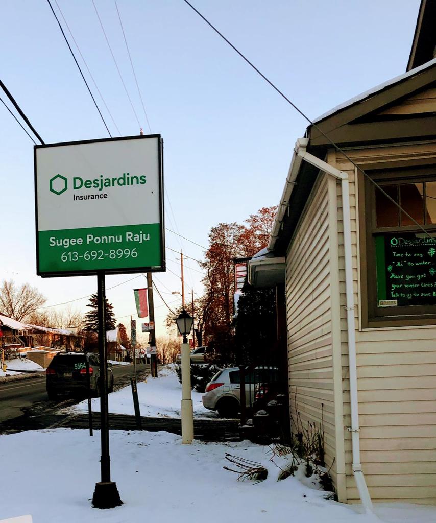 Sugee Ponnu Raju Desjardins Insurance Agent | 5564 Manotick Main St, Manotick, ON K4M 1A9, Canada | Phone: (613) 692-8996
