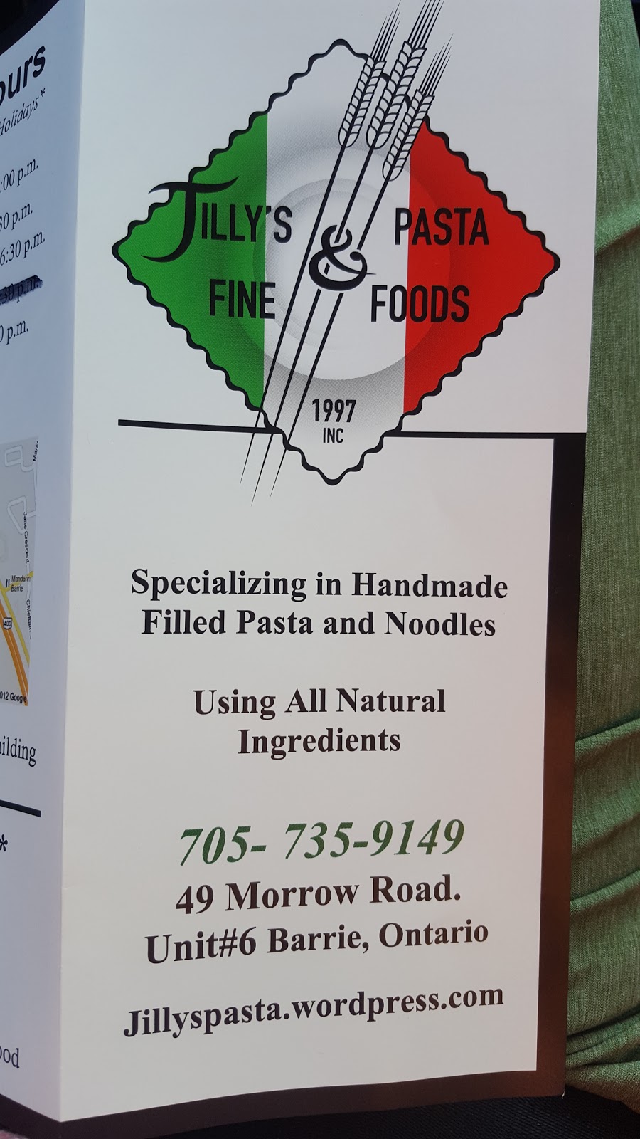 Jillys Pasta & Fine Food | store | 49 Morrow Rd, Barrie, ON L4N 3V7, Canada | 7057359149 OR +1 705-735-9149