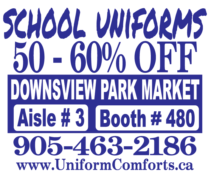 School Uniform Store | Booth # 480 (Aisle 3, 40 Carl Hall Rd, North York, ON M3K 2C1, Canada | Phone: (905) 463-2186