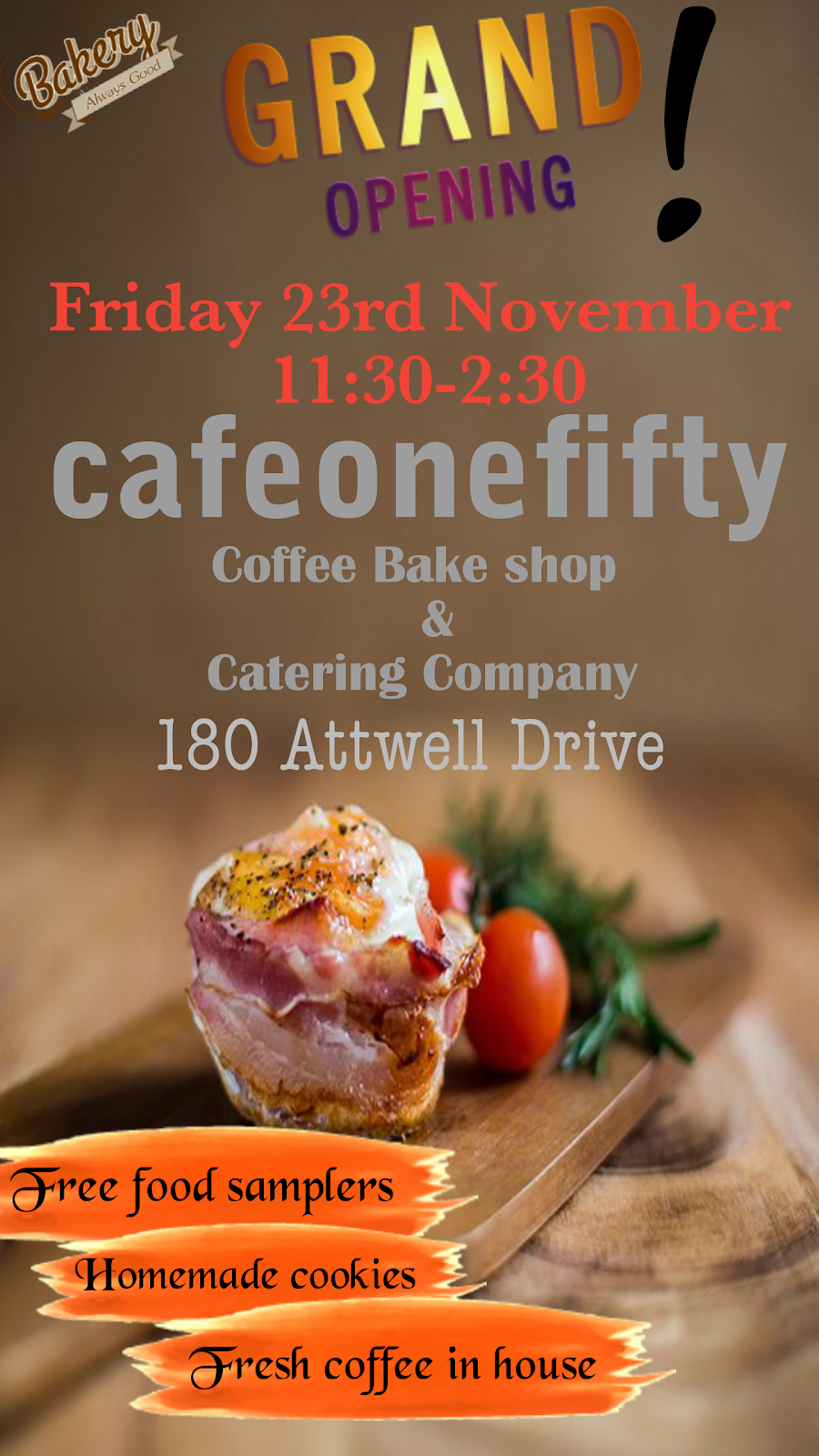 Cafeonefifty | 180 Attwell Dr, Etobicoke, ON M9W 6H8, Canada | Phone: (416) 451-3729