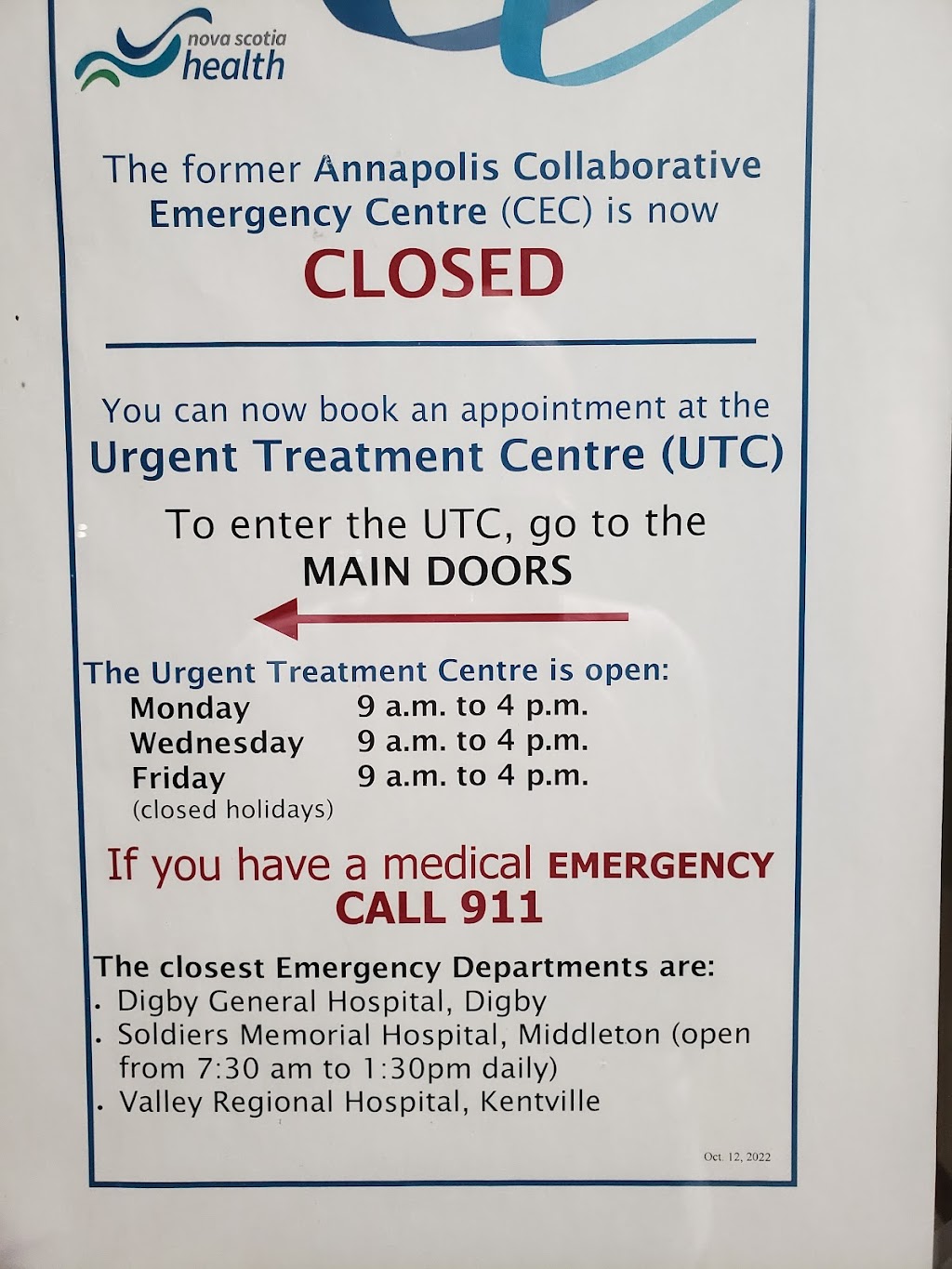 Annapolis Community Health Centre | 821 St George St, Annapolis Royal, NS B0S 1A0, Canada | Phone: (902) 532-2381
