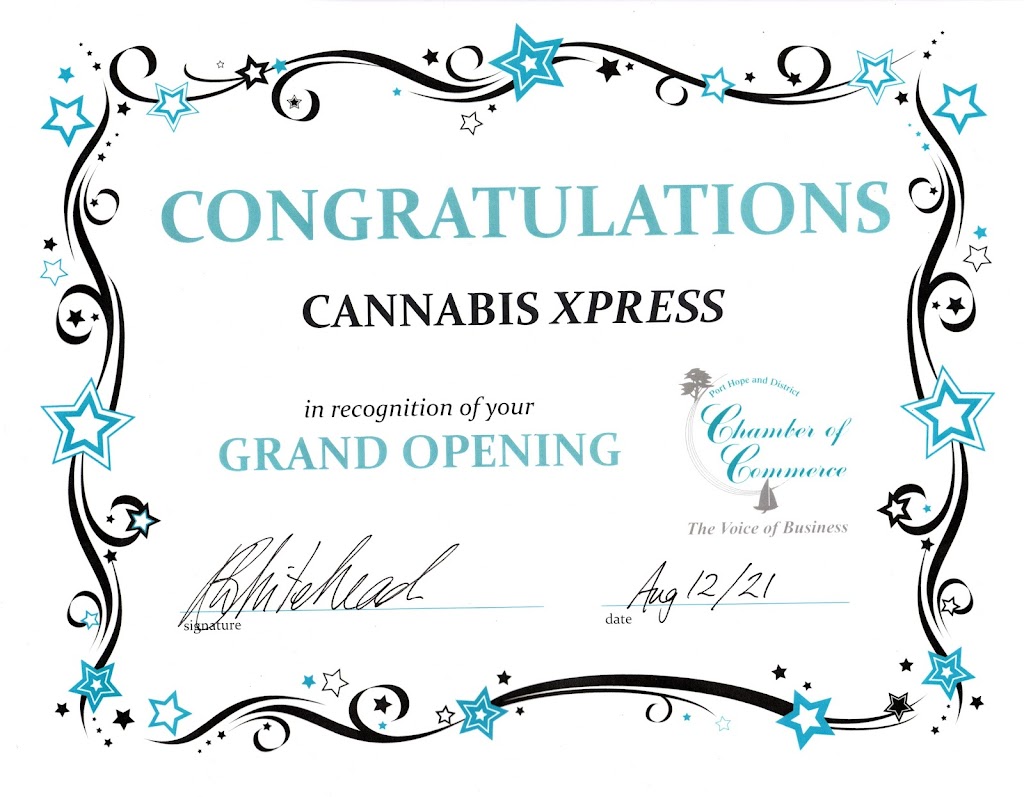 CANNABIS XPRESS | 5 Quinlan Dr Unit B, Port Hope, ON L1A 4H4, Canada | Phone: (289) 634-3414