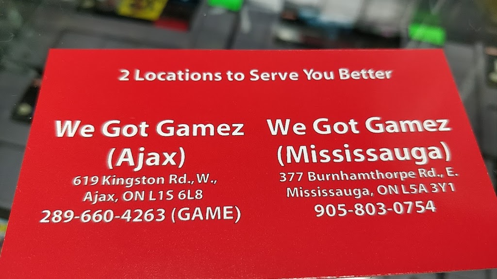 We Got Gamez Mississauga | store | 377 Burnhamthorpe Rd E, Mississauga, ON L5A 3Y1, Canada | 9058030754 OR +1 905-803-0754