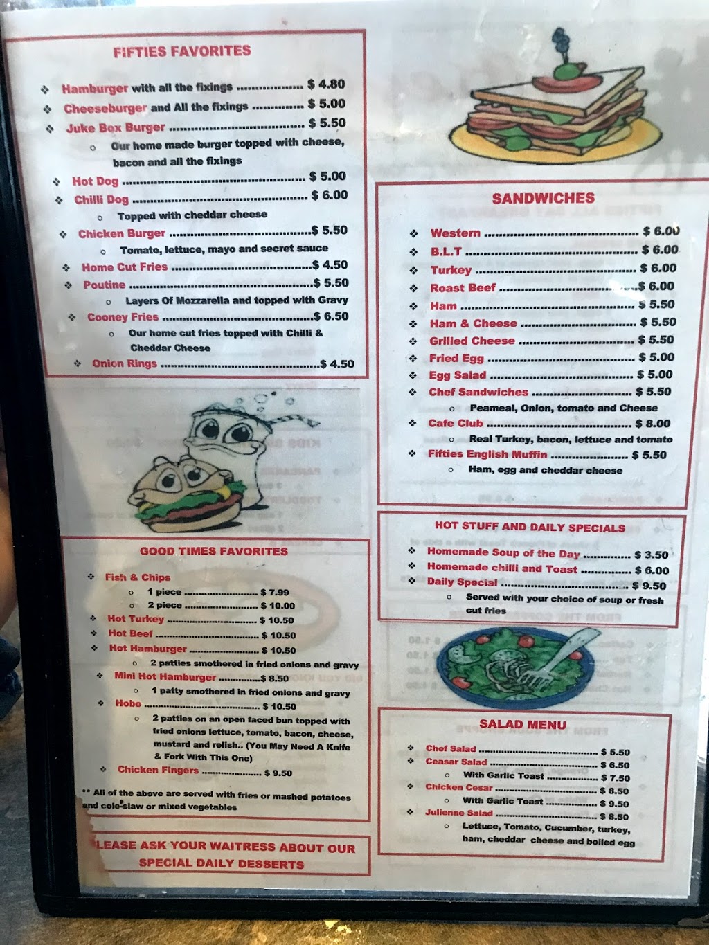 Fifties Good Time Cafe | 590 Monaghan Rd, Peterborough, ON K9J 5H9, Canada | Phone: (705) 741-3812