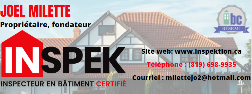 INSPEK - Inspecteur en bâtiment certifié | 615 Rang du Grand St Esprit, Nicolet, QC J3T 1T7, Canada | Phone: (819) 698-9935