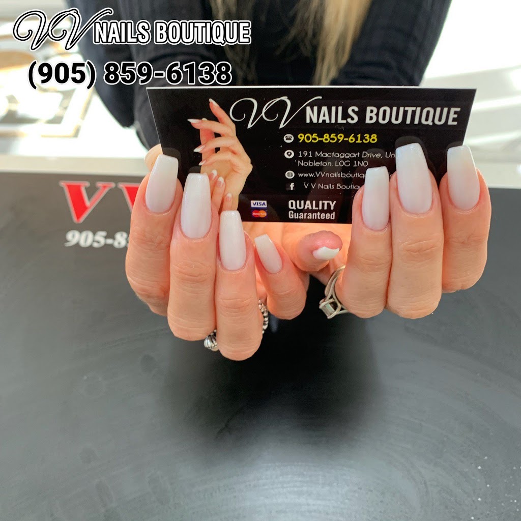 V V Nails Boutique | 191 Mactaggart Dr Unit 101, Nobleton, ON L0G 1N0, Canada | Phone: (905) 859-6138