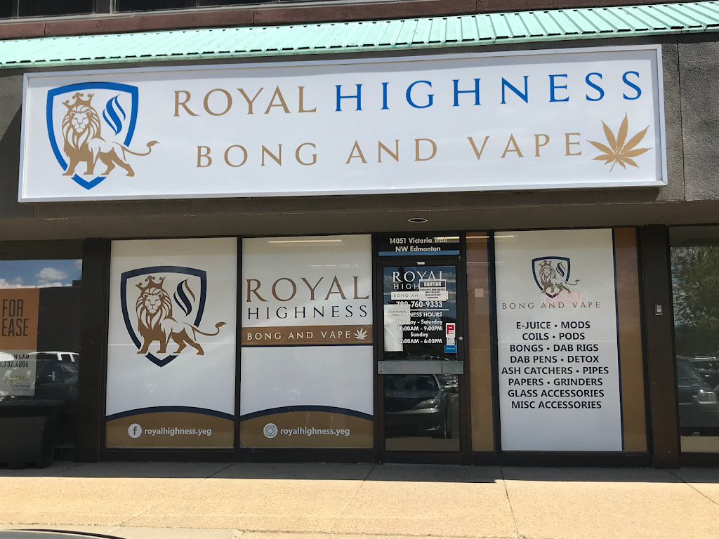 Royal Highness Bong & Vape | 14051 Victoria Trail NW, Edmonton, AB T5Y 2B6, Canada | Phone: (780) 760-9333