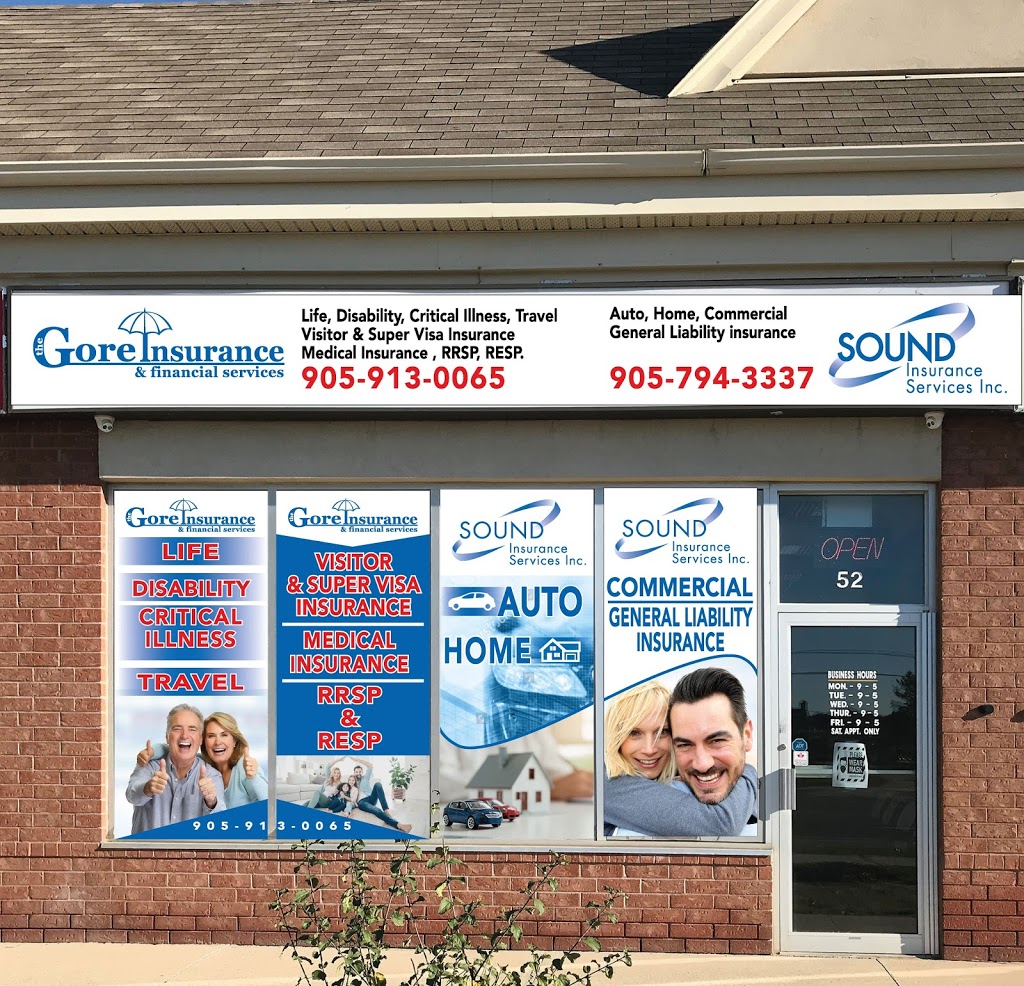 The Gore Insurance & Financial Services Inc. | 8887 The Gore Rd Unit #52, Brampton, ON L6P 2K9, Canada | Phone: (905) 915-0065