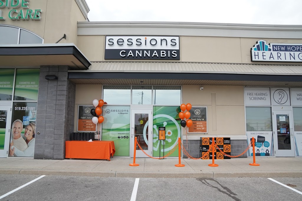 Sessions Cannabis | 101 Holiday Inn Dr b1, Cambridge, ON N3C 1Z3, Canada | Phone: (519) 220-0201