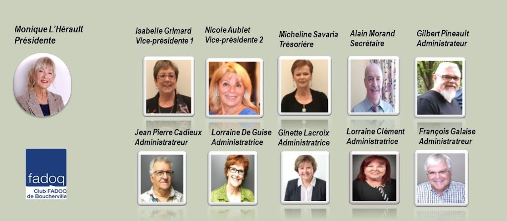 Fadoq De Boucherville | 31 Rue Pierre-Boucher, Boucherville, QC J4B 5A8, Canada | Phone: (450) 655-5014