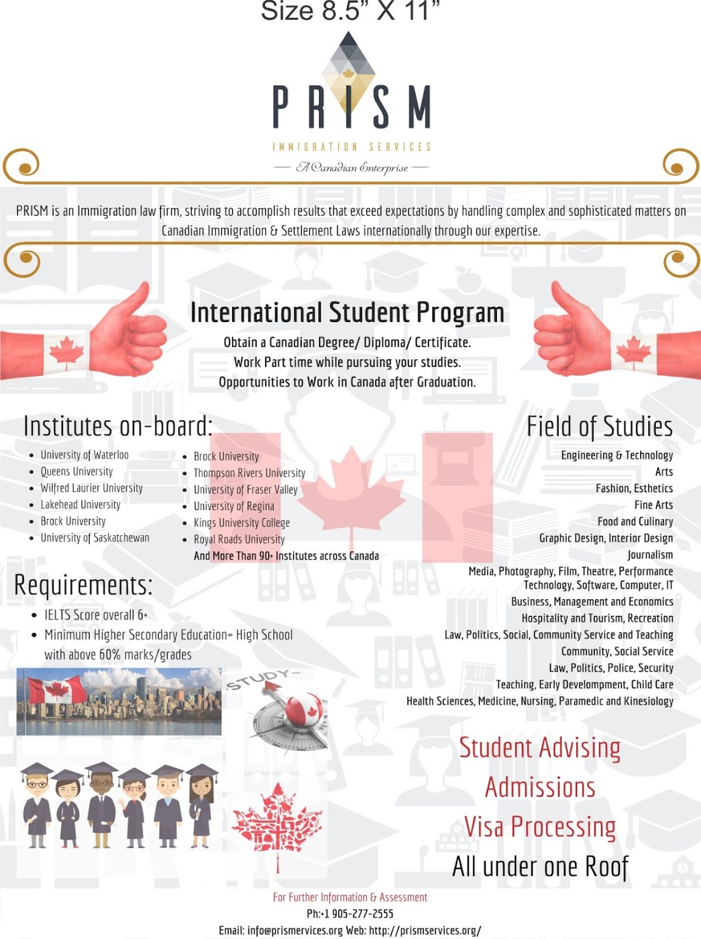 PRISM Immigration Services | 28-LL, 1100 Central Pkwy W, Mississauga, ON L5C 4E5, Canada | Phone: (905) 277-2555