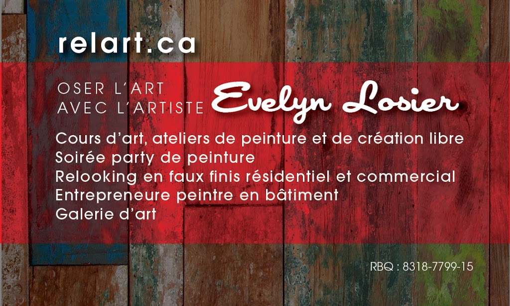 RelArt | 251 Rue Savignac, Saint-Germain-de-Grantham, QC J0C 1K0, Canada | Phone: (819) 388-0516