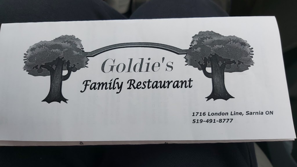 Goldies Family Restaurant | 1716 London Line, Sarnia, ON N7T 7H2, Canada | Phone: (519) 491-8777