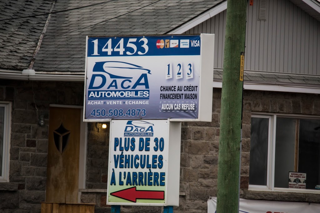D.A.C.A Automobiles | car dealer | 14453 Boulevard Curé-Labelle, Mirabel, QC J7J 1M2, Canada | 4505084873 OR +1 450-508-4873