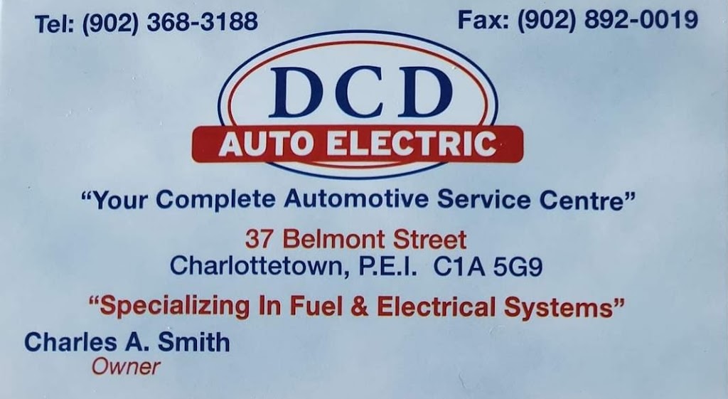 D.C.D. Auto Electric | 37 Belmont St, Charlottetown, PE C1A 5G9, Canada | Phone: (902) 368-3188