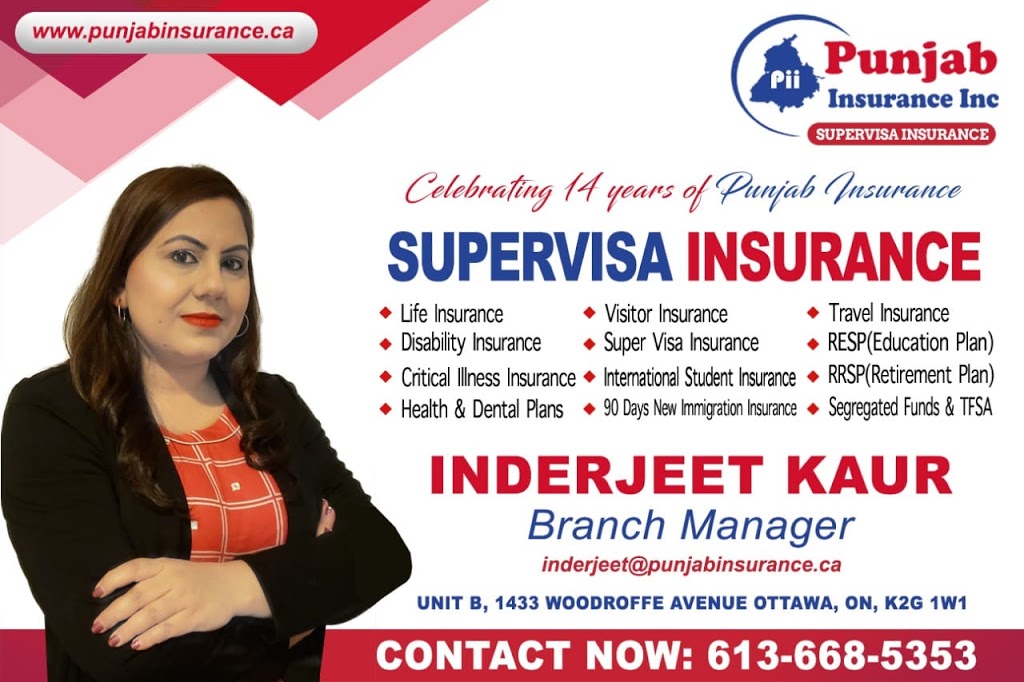 Punjab Insurance Ottawa | 1433-B Woodroffe Ave, Nepean, ON K2G 1W1, Canada | Phone: (613) 668-5353