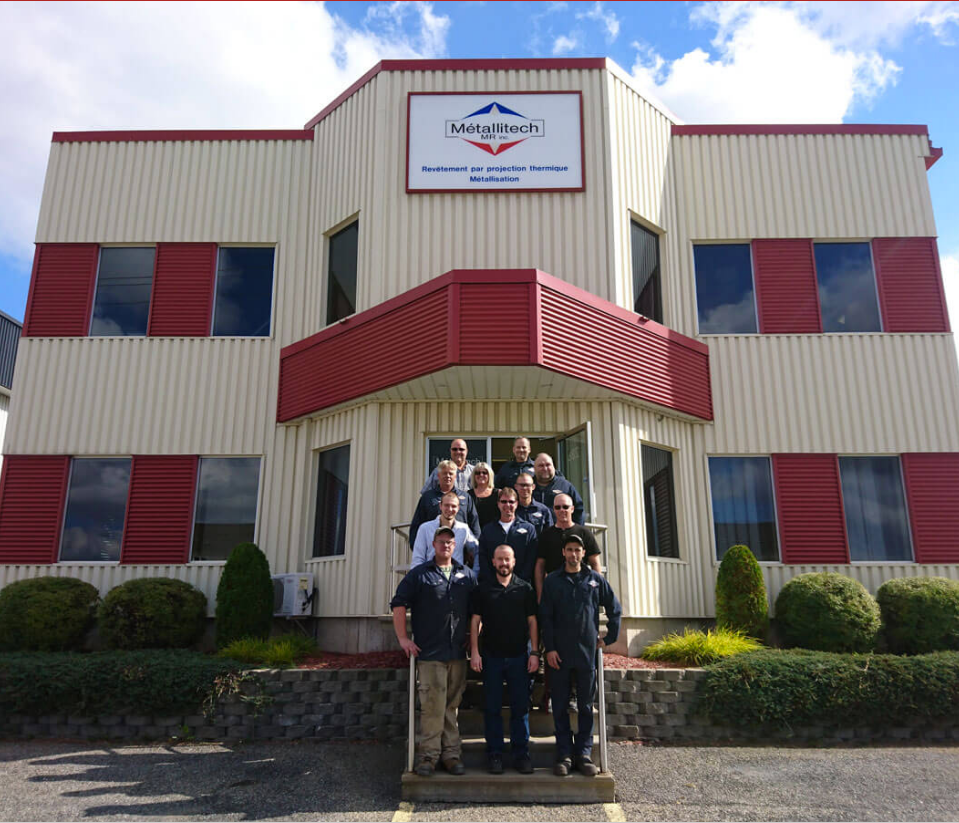 Métallitech | Spécialiste en revêtement par projection thermique | 288 Rue Bonin, Acton Vale, QC J0H 1A0, Canada | Phone: (450) 546-0220