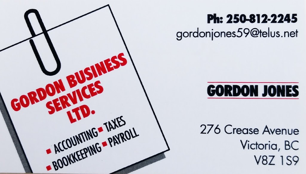 Gordon Business Services Ltd. | 276 Crease Ave, Victoria, BC V8Z 1S9, Canada | Phone: (250) 812-2245