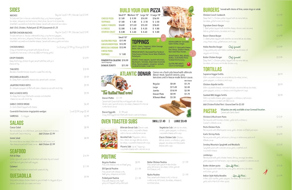 Pizza Donair Hub Cornwall | 11 York Point Rd, Cornwall, PE C0A 1H8, Canada | Phone: (902) 367-8888