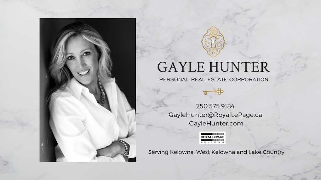 Royal LePage Kelowna Gayle Hunter | 1-1890 Cooper Rd, Kelowna, BC V1Y 8B7, Canada | Phone: (250) 575-9184