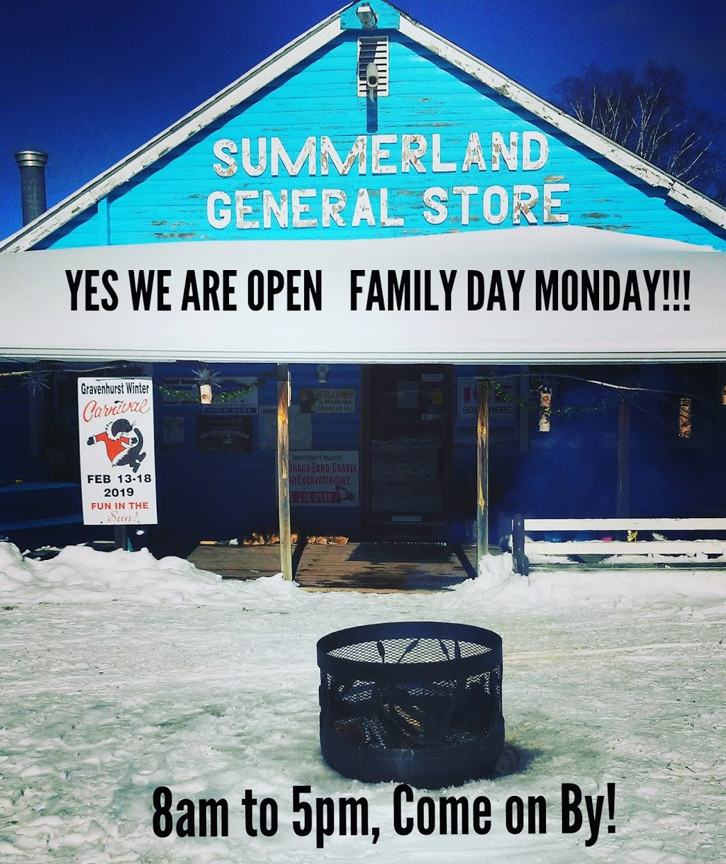 Summerland General Store | 1003 Riley Lake Rd, Gravenhurst, ON P1P 1R3, Canada | Phone: (705) 687-7776
