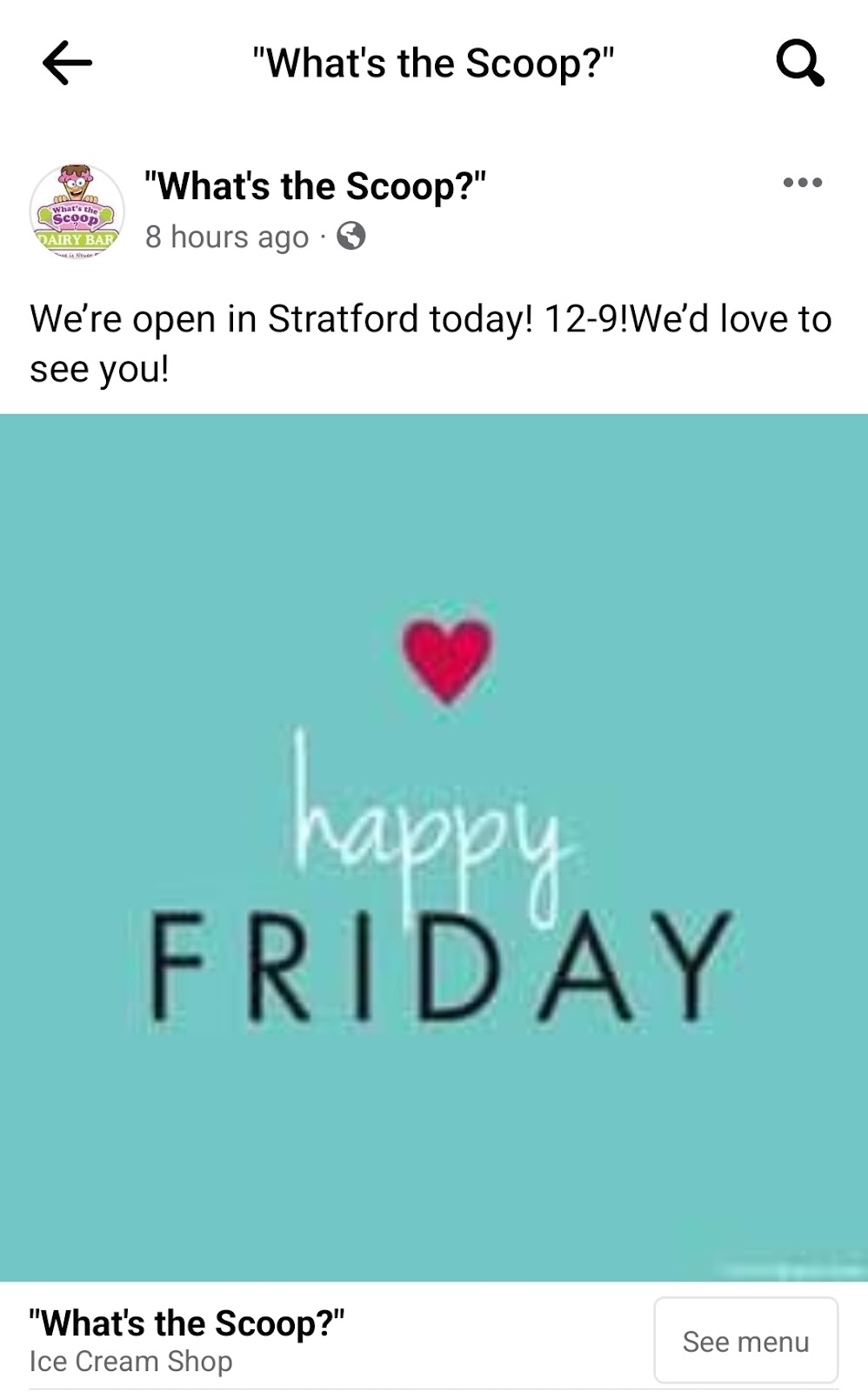 Whats the Scoop? Stratford | 20 Irving Ave, Stratford, PE C1B 3Z5, Canada | Phone: (902) 368-1800