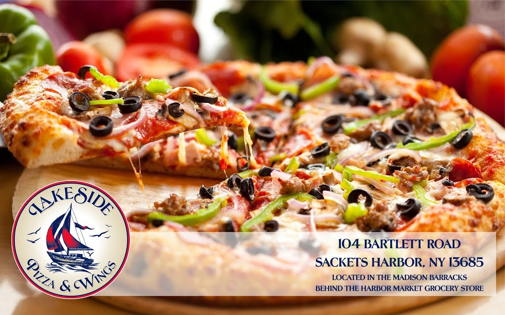 Lakeside Pizza & Wings | 9503, 104 Bartlett Rd, Sackets Harbor, NY 13685, USA | Phone: (315) 646-2000