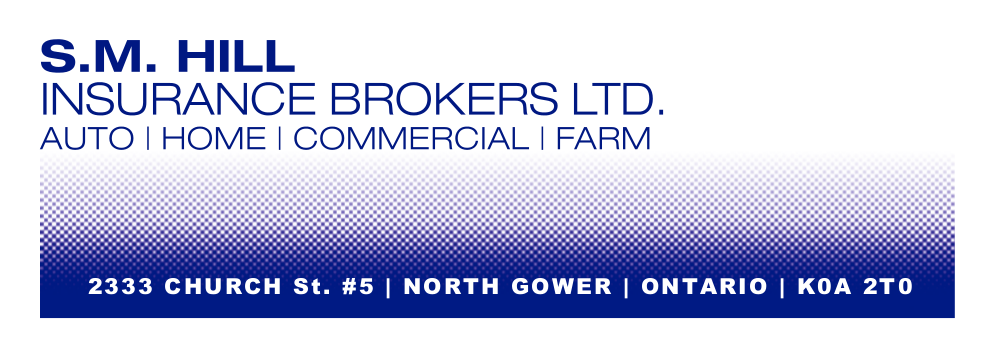 S.M. Hill Insurance Brokers Ltd | 2333 Church St, North Gower, ON K0A 2T0, Canada | Phone: (613) 489-3800