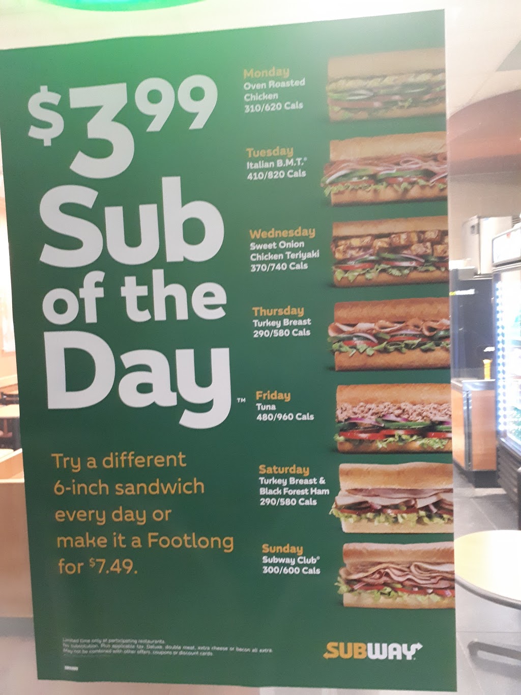 Subway - 119 Osler Drive University Plaza I Unit #11, Dundas, ON L9H ...