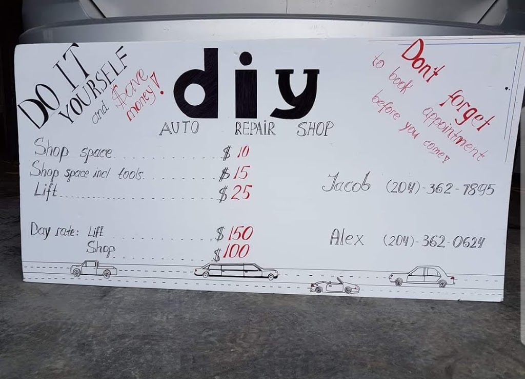 DIY Auto Repair Shop | 530 Cargill Rd, Winkler, MB R6W 0K4, Canada | Phone: (204) 362-7895