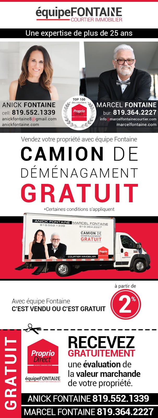 Marcel Fontaine Courtier Immobilier Proprio Direct | 231 Bd Baril O, Princeville, QC G6L 3V6, Canada | Phone: (819) 364-2227