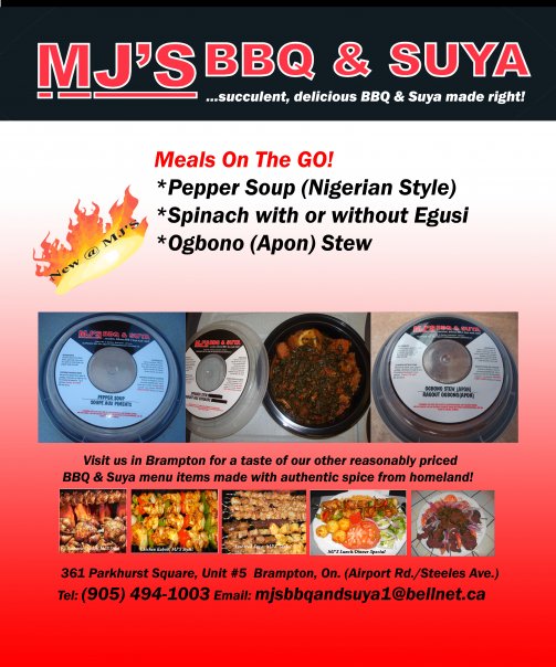 Mjs Bbq & Suya | 618 Trethewey Dr, North York, ON M6M 4C3, Canada | Phone: (416) 614-8094