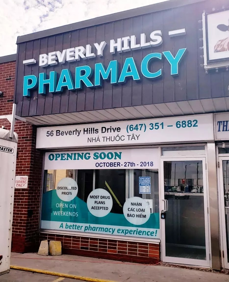 Beverly Hills Pharmacy | 56 Beverly Hills Dr, North York, ON M3L 1A1, Canada | Phone: (647) 351-6882