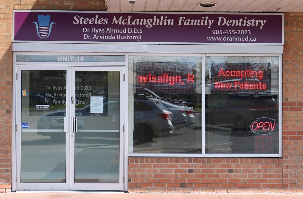 Steeles Mclaughlin Family Dentistry | 545 Steeles Ave W, Brampton, ON L6Y 4E7, Canada | Phone: (905) 455-2023