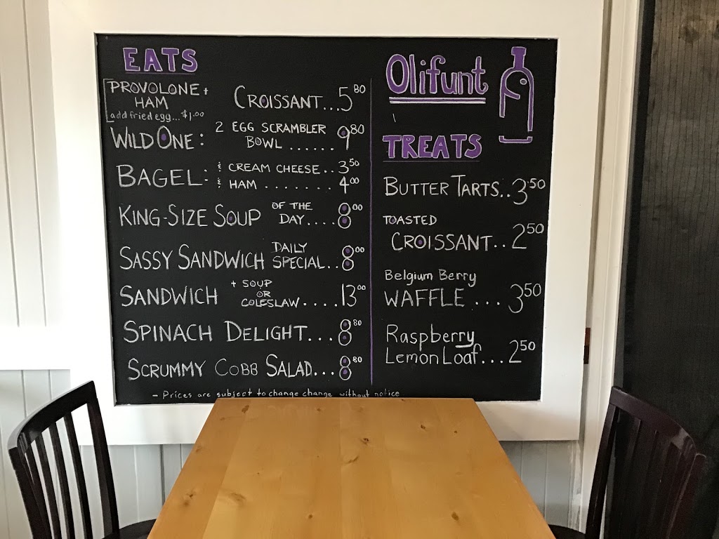 Olifunt Espresso & Wine Bistro | 1112 Osler St, Carstairs, AB T0M 0N0, Canada | Phone: (403) 337-1995
