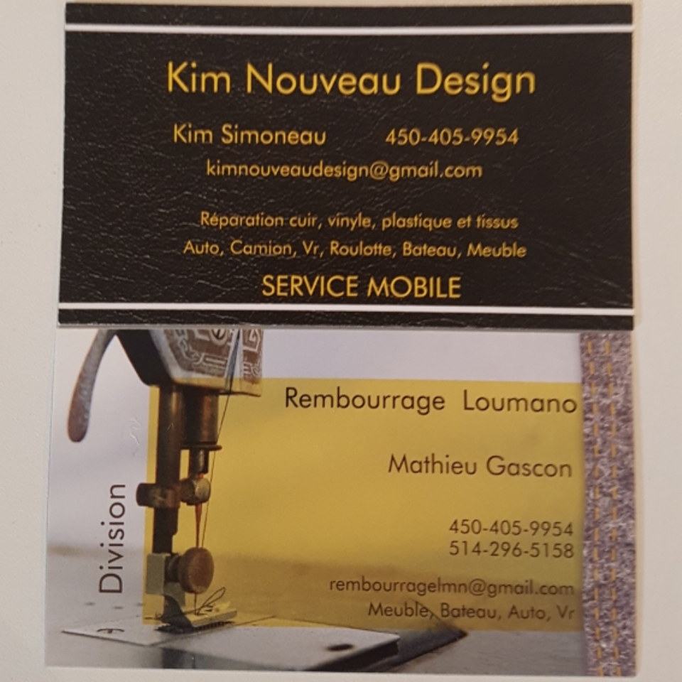Rembourrage Loumano | 24 Rue des Trembles, Saint-Jean-sur-Richelieu, QC J2W 1B1, Canada | Phone: (405) 405-9954