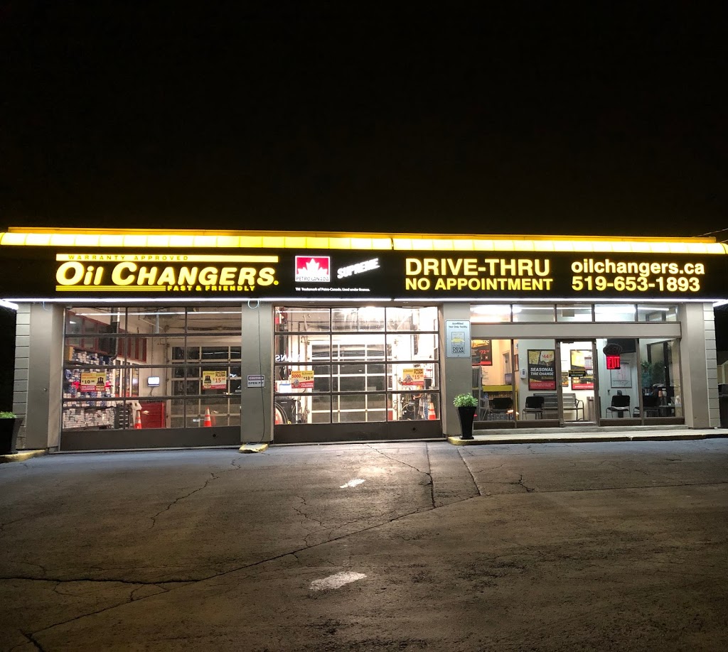 Oil Changers | 4592 King St E, Kitchener, ON N2P 2G6, Canada | Phone: (519) 653-1893