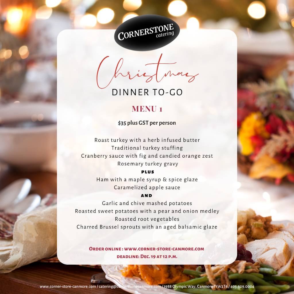 Cornerstone Catering and Café | 1988 Olympic Way, Canmore, AB T1W 2T6, Canada | Phone: (403) 609-0004