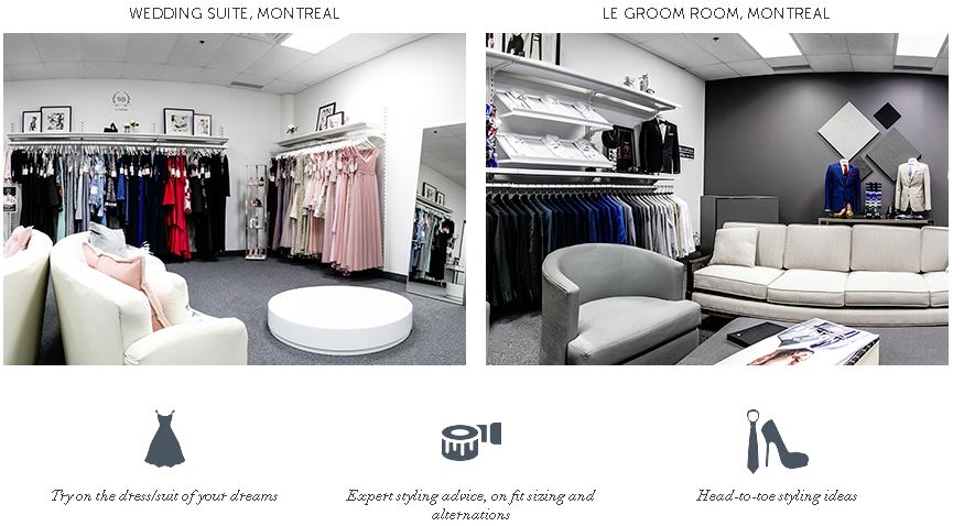 LE CHÂTEAU Wedding Boutique - By Appointments only | 105 Boulevard Marcel-Laurin, Saint-Laurent, QC H4N 2M3, Canada | Phone: (514) 738-7000
