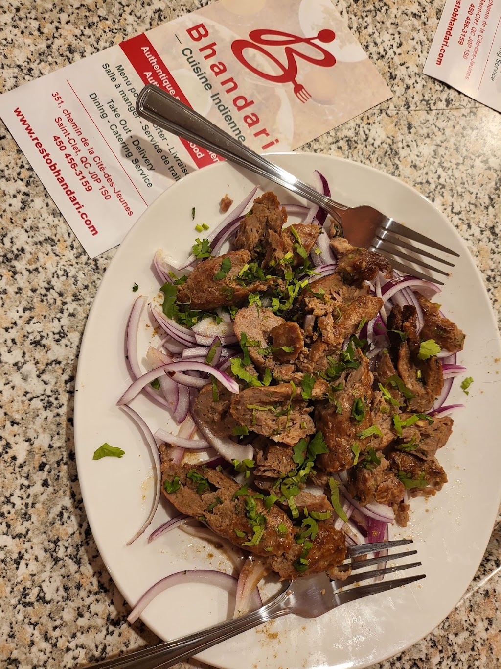 Bhandari Cuisine Indienne Saint-Clet | 351 Chem. de la Cité des Jeunes, Saint-Clet, QC J0P 1S0, Canada | Phone: (450) 456-3159
