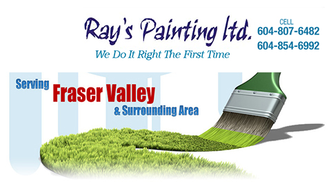 Rays Painting Ltd. Chilliwack | 46504 Valleyview Rd #5, Chilliwack, BC V2R 5M8, Canada | Phone: (604) 854-6992
