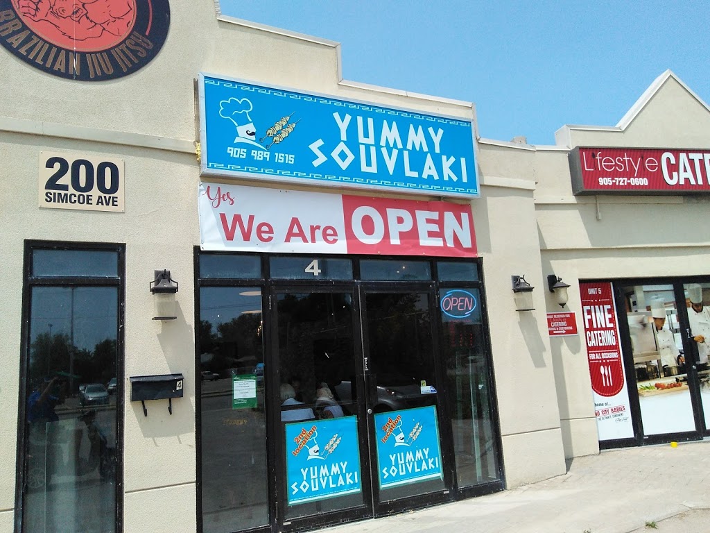 Yummy Souvlaki | 200 Simcoe Ave, Keswick, ON L4P 2H7, Canada | Phone: (905) 989-1515