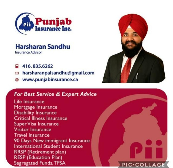 Harsharan Sandhu Insurance Advisor | 7003 Steeles Ave W, Etobicoke, ON M9W 0A2, Canada | Phone: (416) 835-6262