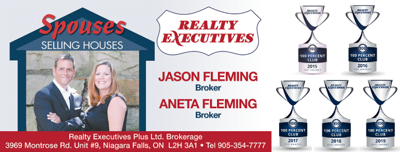 Aneta Fleming Realty Executives Spouses Selling Houses Niagara | 5853 Royal Manor Dr Unit #1, Niagara Falls, ON L2G 1E9, Canada | Phone: (905) 354-7777