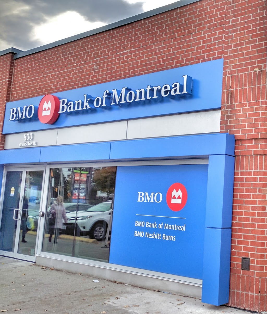 BMO Bank of Montreal | 800 Steeles Ave W, Thornhill, ON L4J 7L2, Canada | Phone: (416) 222-5496
